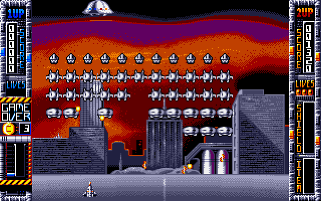 Gameplay of Taito's Super Space Invaders