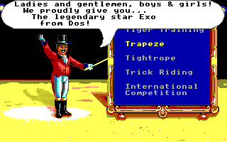 Gameplay of Circus Games (1989)