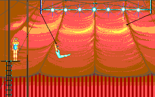Gameplay of Circus Games (1989)