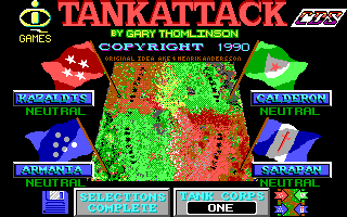 Title screen of Tank Attack