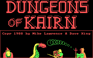 Title screen of Dungeons of Kairn