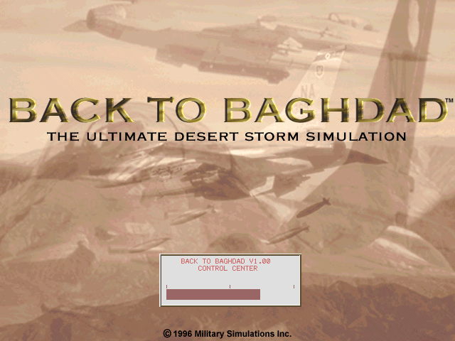 Title screen of Back to Baghdad