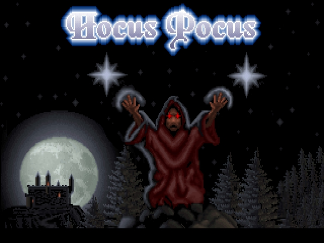 Title screen of Hocus Pocus