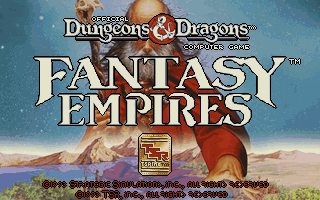 Title screen of Fantasy Empires