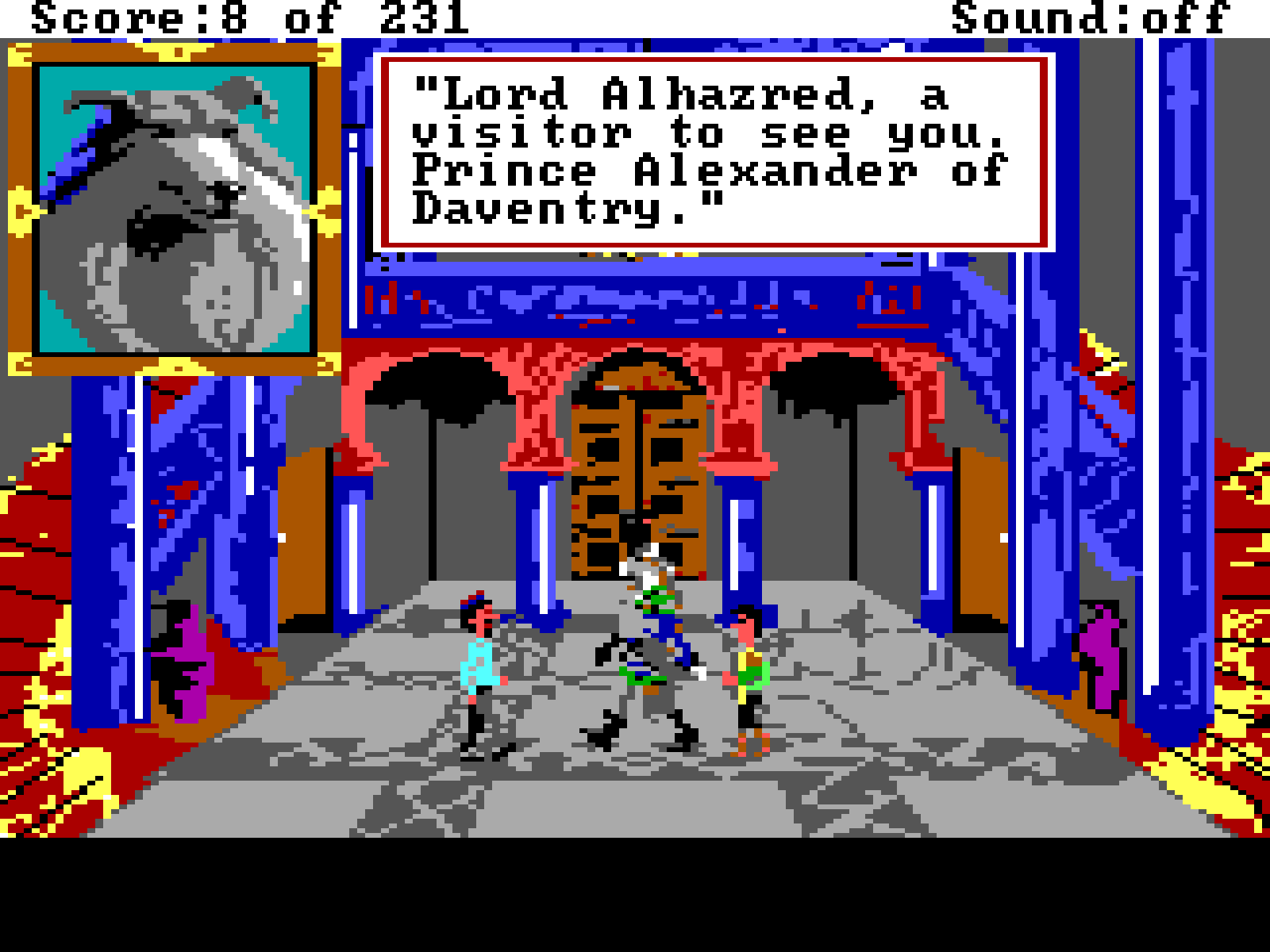 Gameplay of King's Quest VI AGI Demake