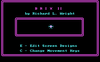 Title screen of Brix II