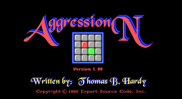 Title screen of Aggression