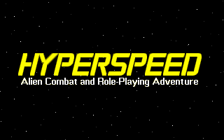 Title screen of Hyperspeed
