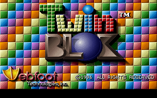 Title screen of TwinBlok