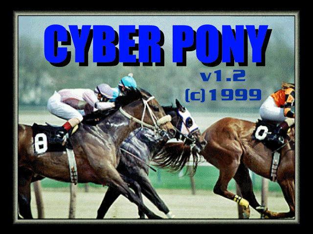 Title screen of Cyber Pony