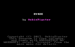 Title screen of EV4DE