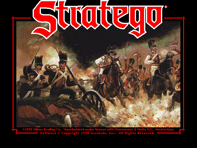 Title screen of Stratego