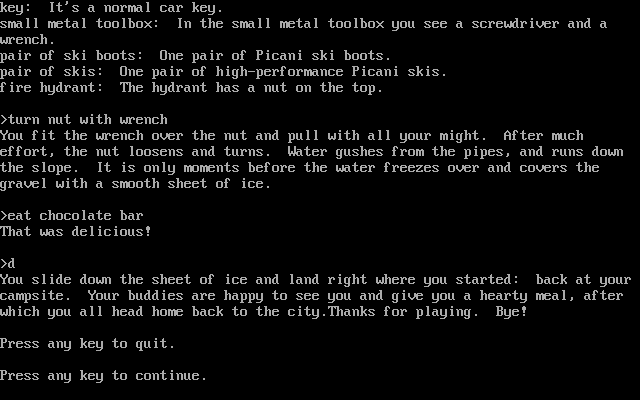 Gameplay of Ski Adventure