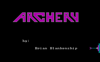 Title screen of Archery