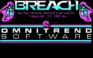 Title screen of Breach