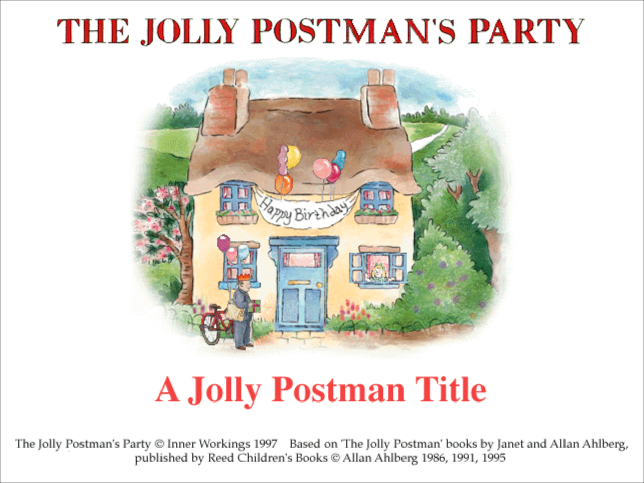 Title screen of The Jolly Postman's Party