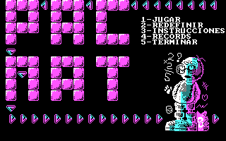 Title screen of PacMat