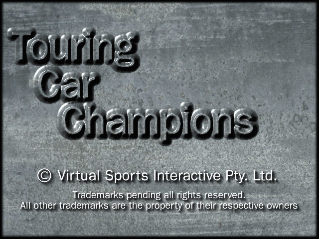 Title screen of Touring Car Champions