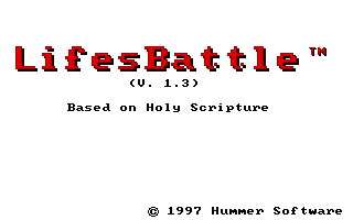 Title screen of LifesBattle