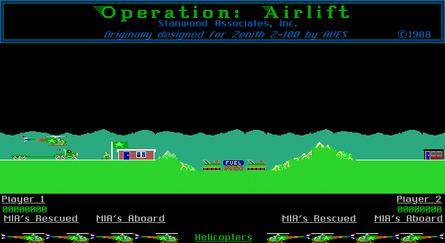 Title screen of Operation: Airlift