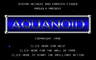 Title screen of Aquanoid