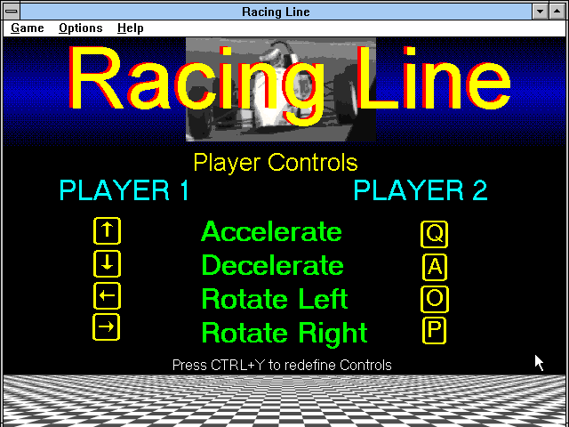 Title screen of Speedway