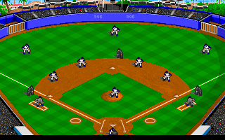 Gameplay of MicroLeague Baseball IV