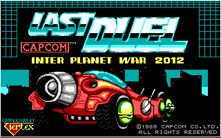 Title screen of Last Duel: Inter Planet War 2012