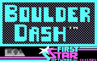 Title screen of Super Boulder Dash