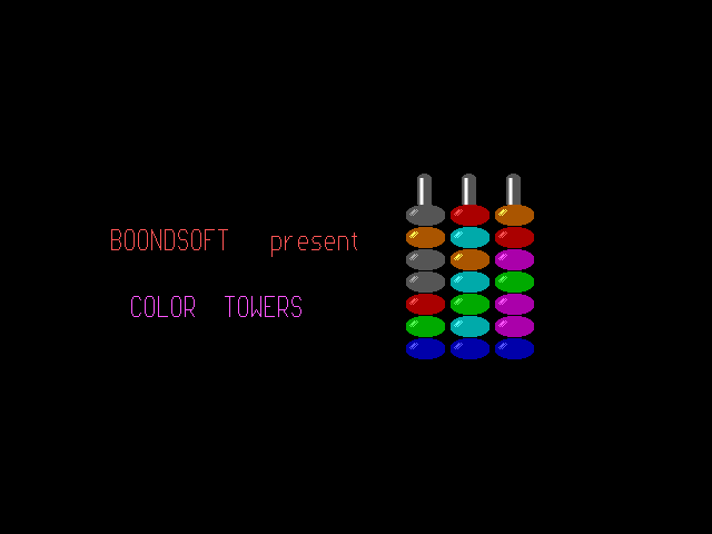 Title screen of Color Towers
