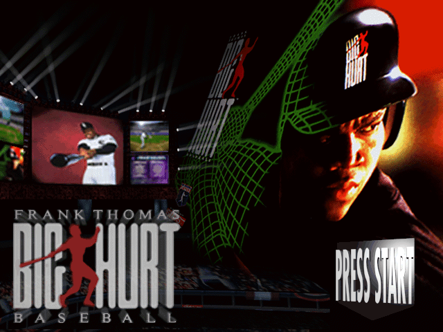Title screen of Frank Thomas Big Hurt Baseball