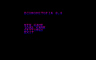 Title screen of Economitopia