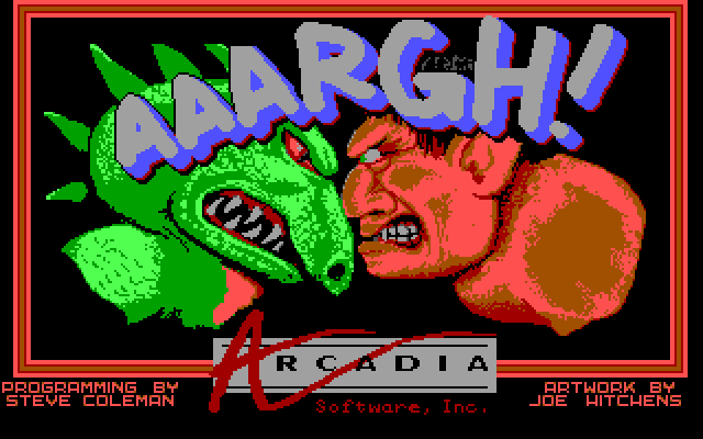 Title screen of AAARGH!