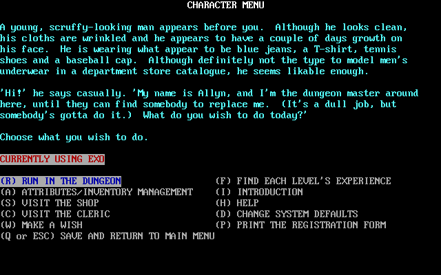 Title screen of Sorcerer's Bane