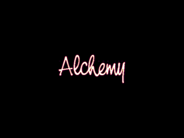 Title screen of The Alchemy Game