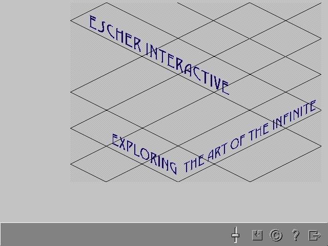 Title screen of Escher Interactive: Exploring the Art of the Infinite