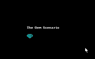 Title screen of The Gem Scenario