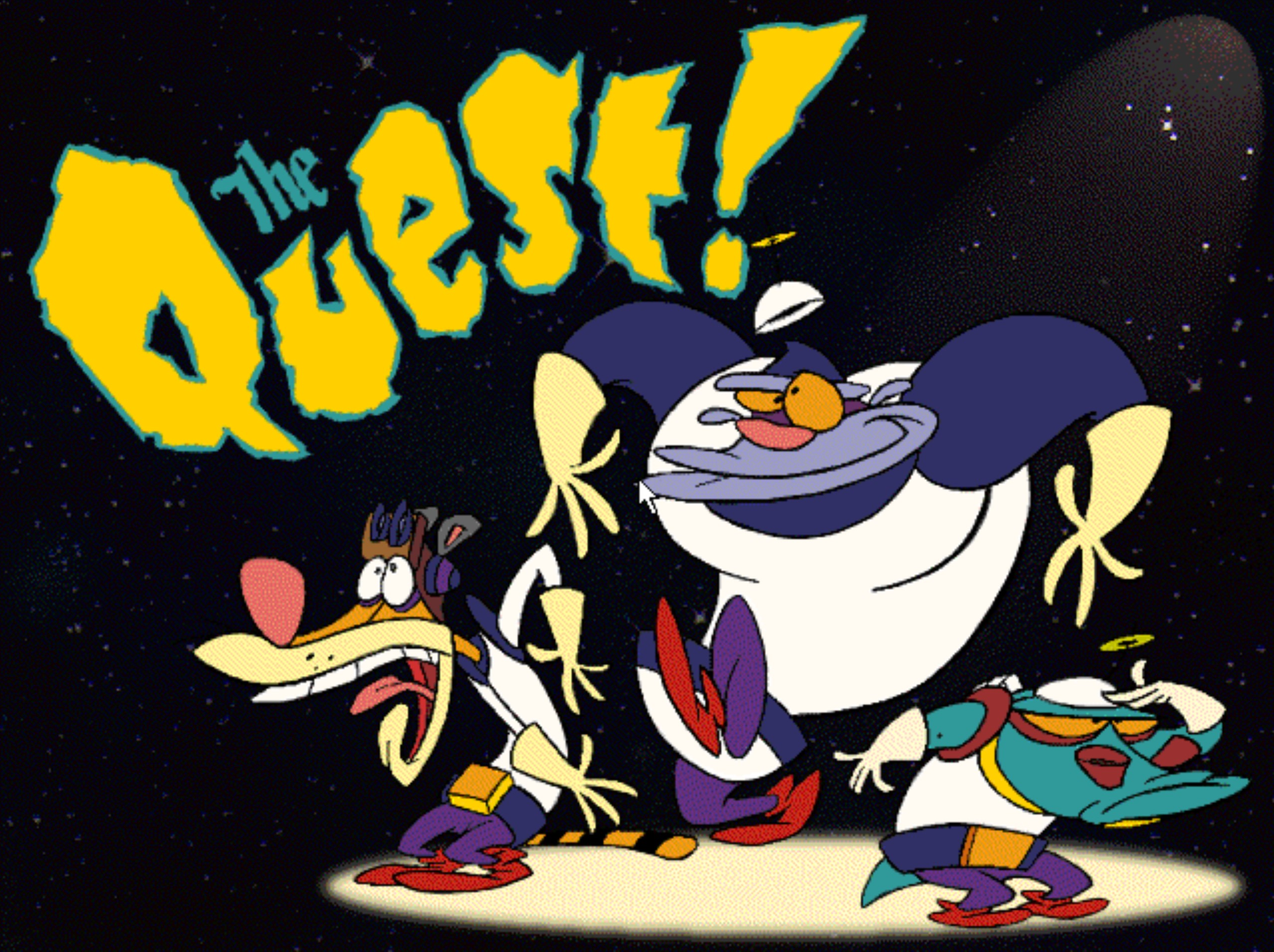Title screen of The Quest