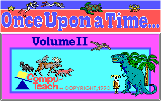 Title screen of Once Upon a Time... Volume II: Worlds of Enchantment