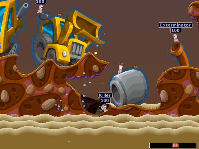 Gameplay of Worms 2
