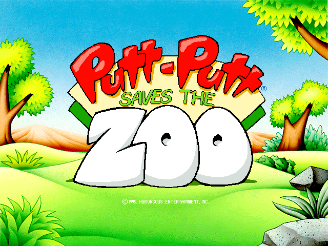 Title screen of Putt-Putt Saves the Zoo