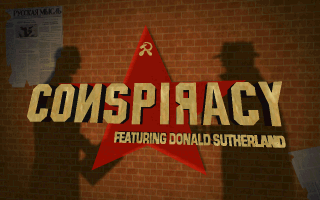 Title screen of Conspiracy (Enhanced CD)