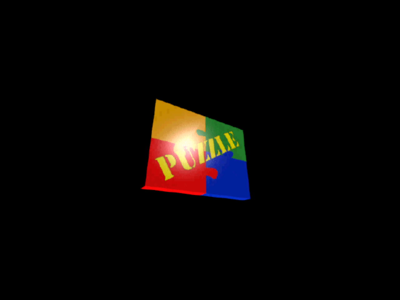 Title screen of Magiczne Puzzle