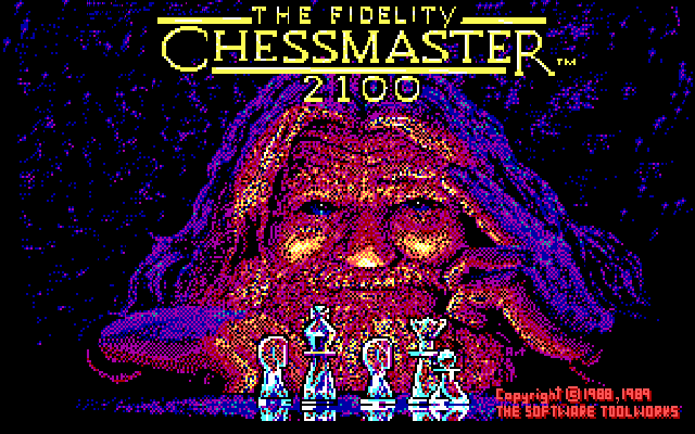 Title screen of The Fidelity Chessmaster 2100