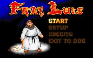 Title screen of Fray Luis
