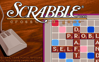 Title screen of Scrabble: Deluxe Edition