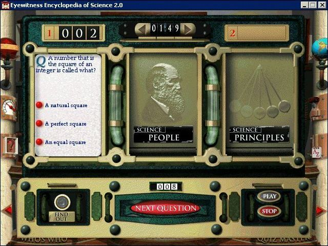 Gameplay of EyeWitness Encyclopedia of Science 2.0
