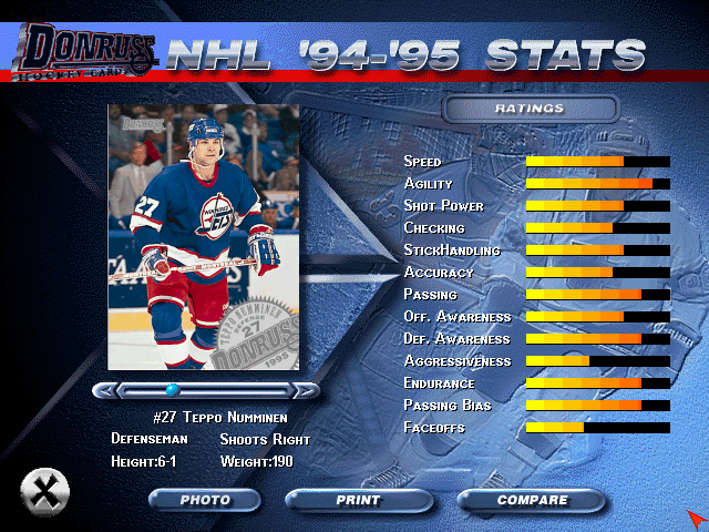 Gameplay of NHL 96