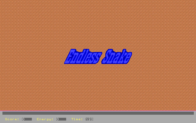 Title screen of Endless Snake