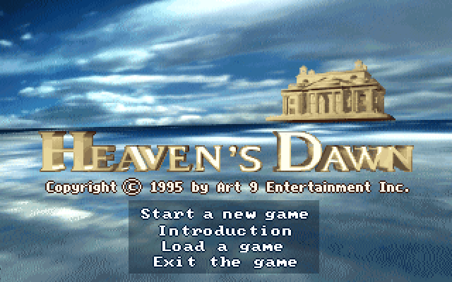 Title screen of Heaven's Dawn